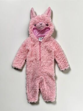 EUC/LN Pink Lama Alpaca Coat Plush Halloween Costume
